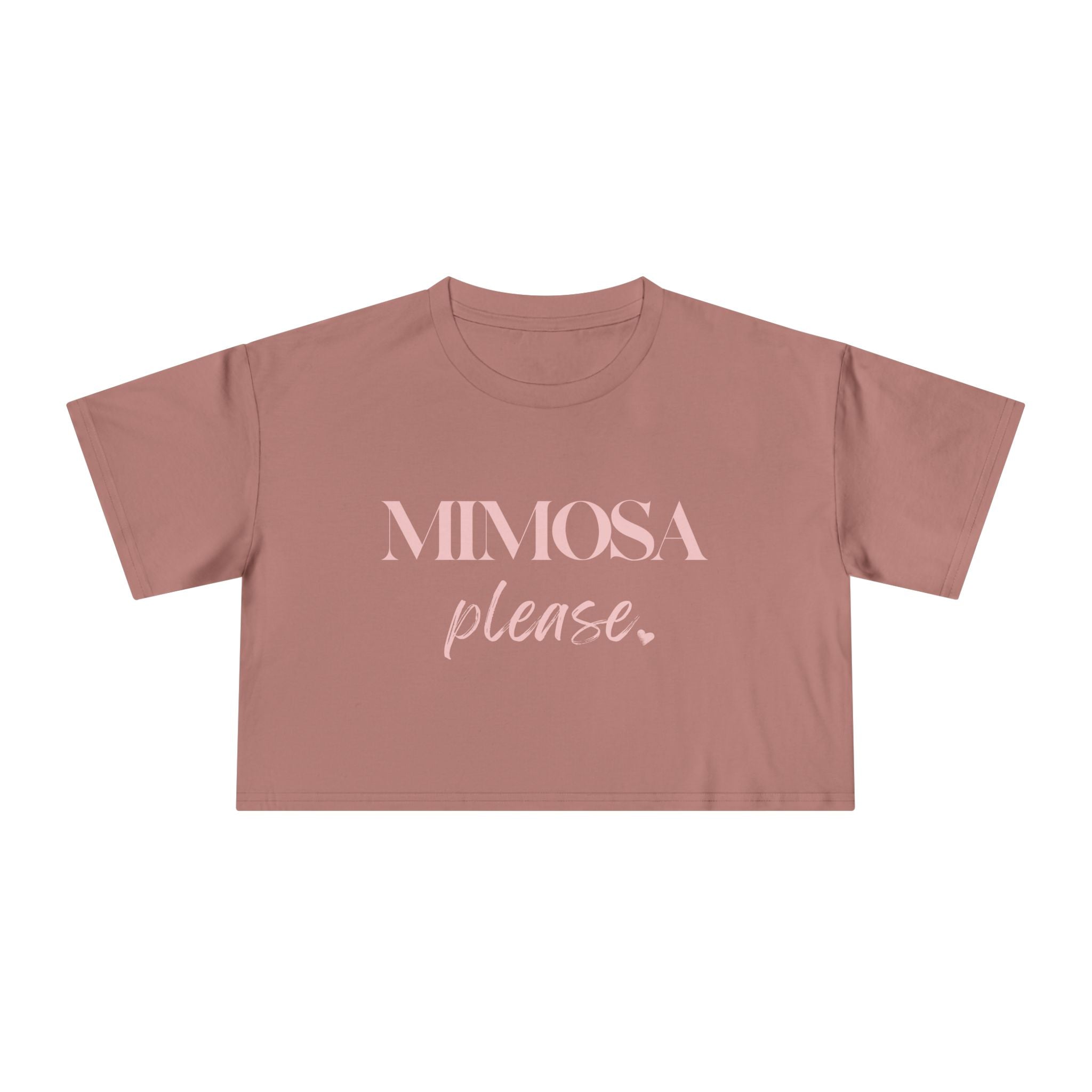 Mimosa Please: Women's Crop Tee