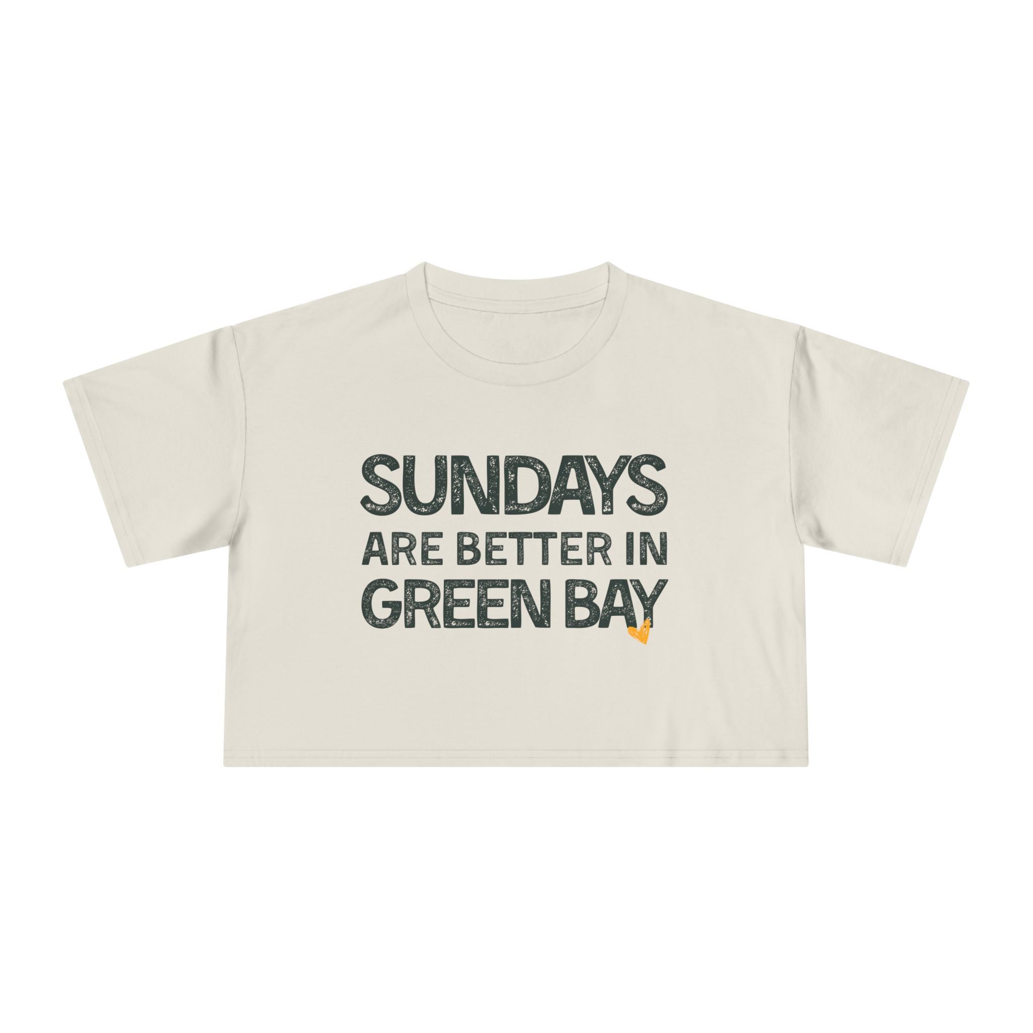 Sundays are Better in Green Bay: Women's Crop Tee