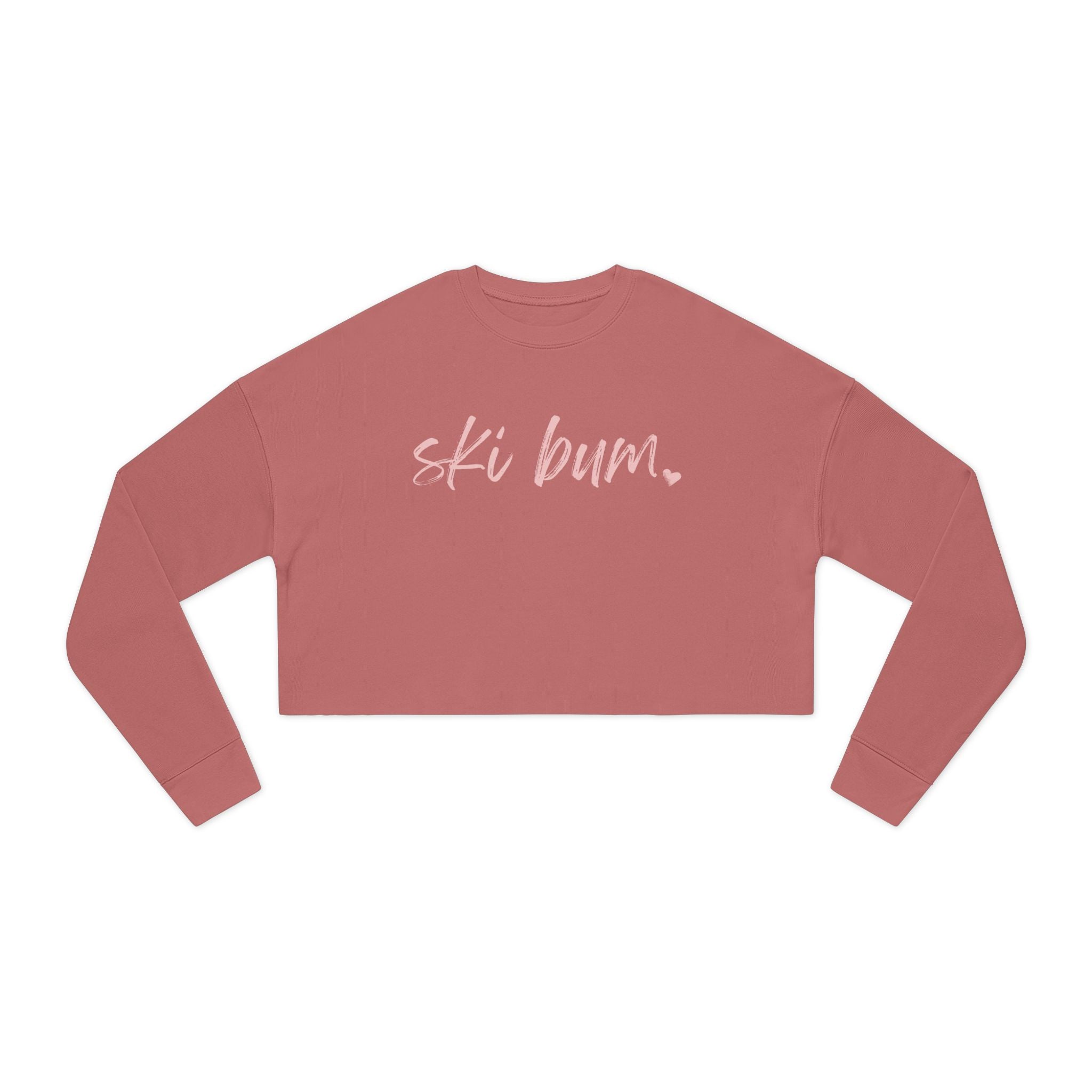 Ski Bum: Women's Cropped Sweatshirt