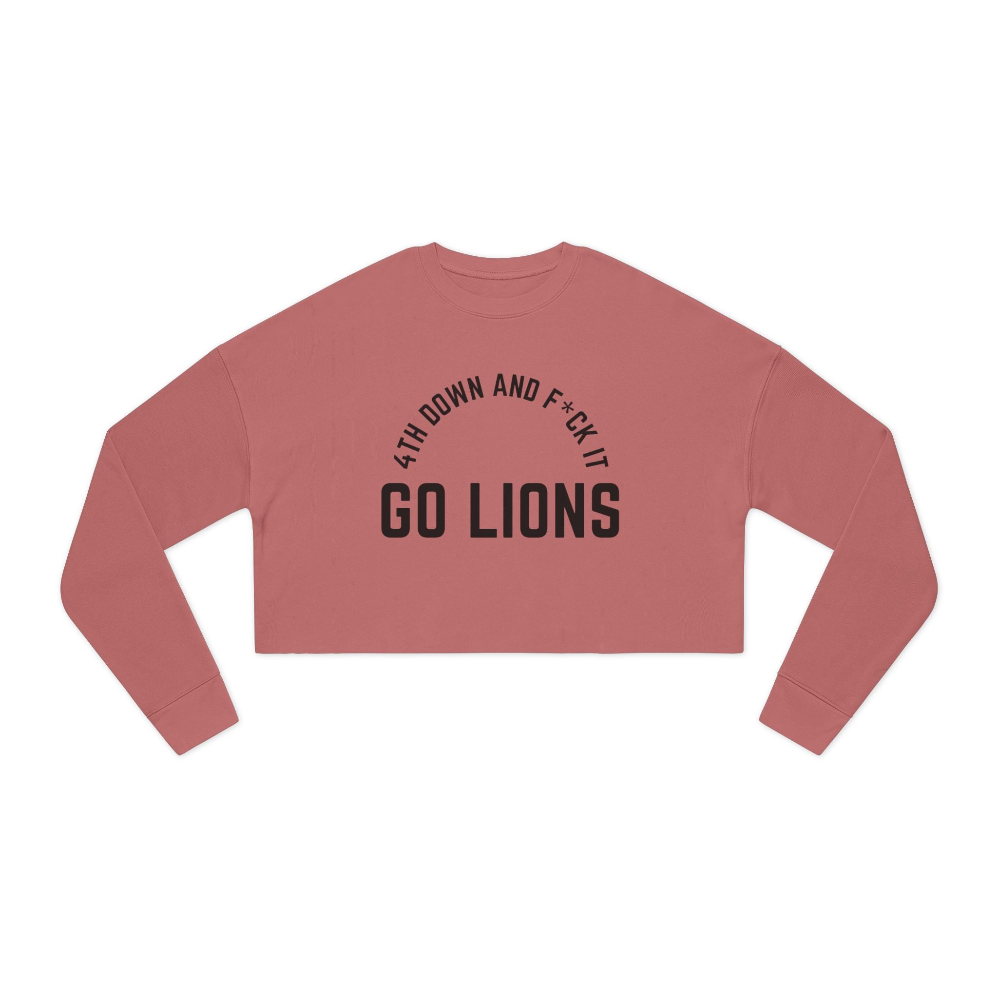 Detroit Football: Women's Cropped Sweatshirt