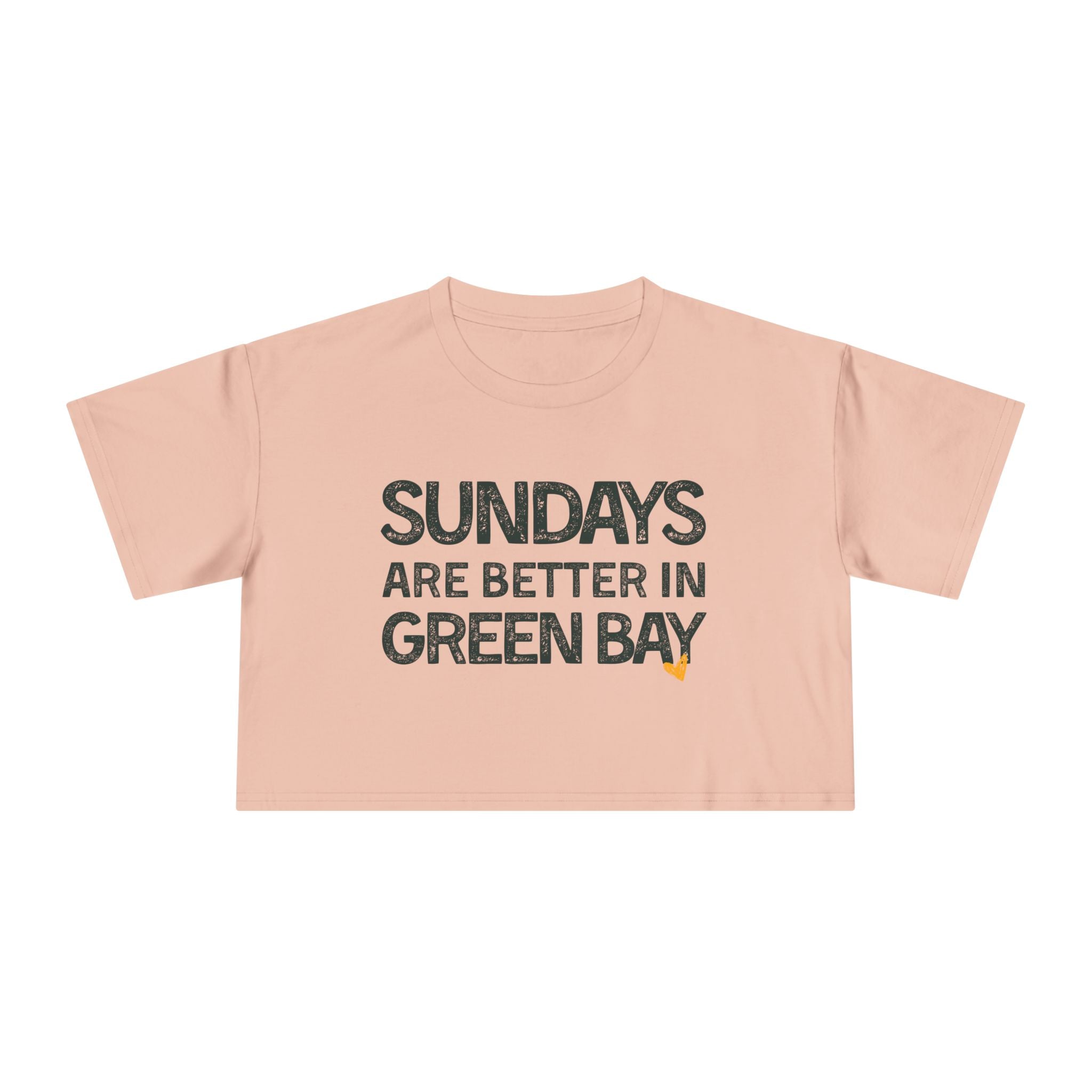 Sundays are Better in Green Bay: Women's Crop Tee