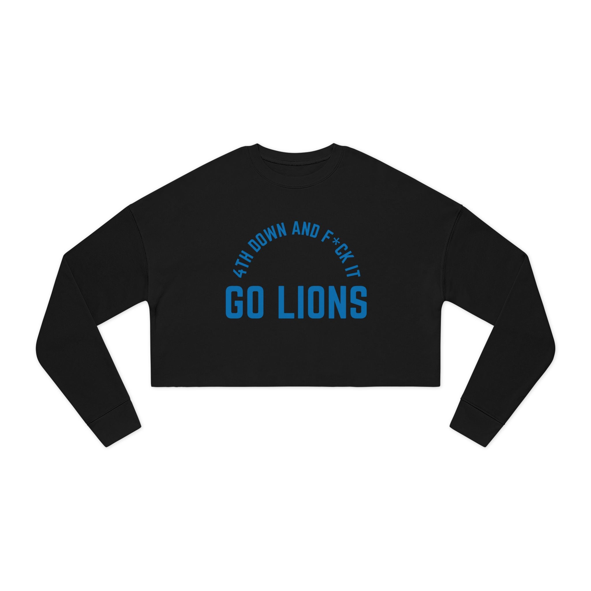 Detroit Football: Women's Cropped Sweatshirt
