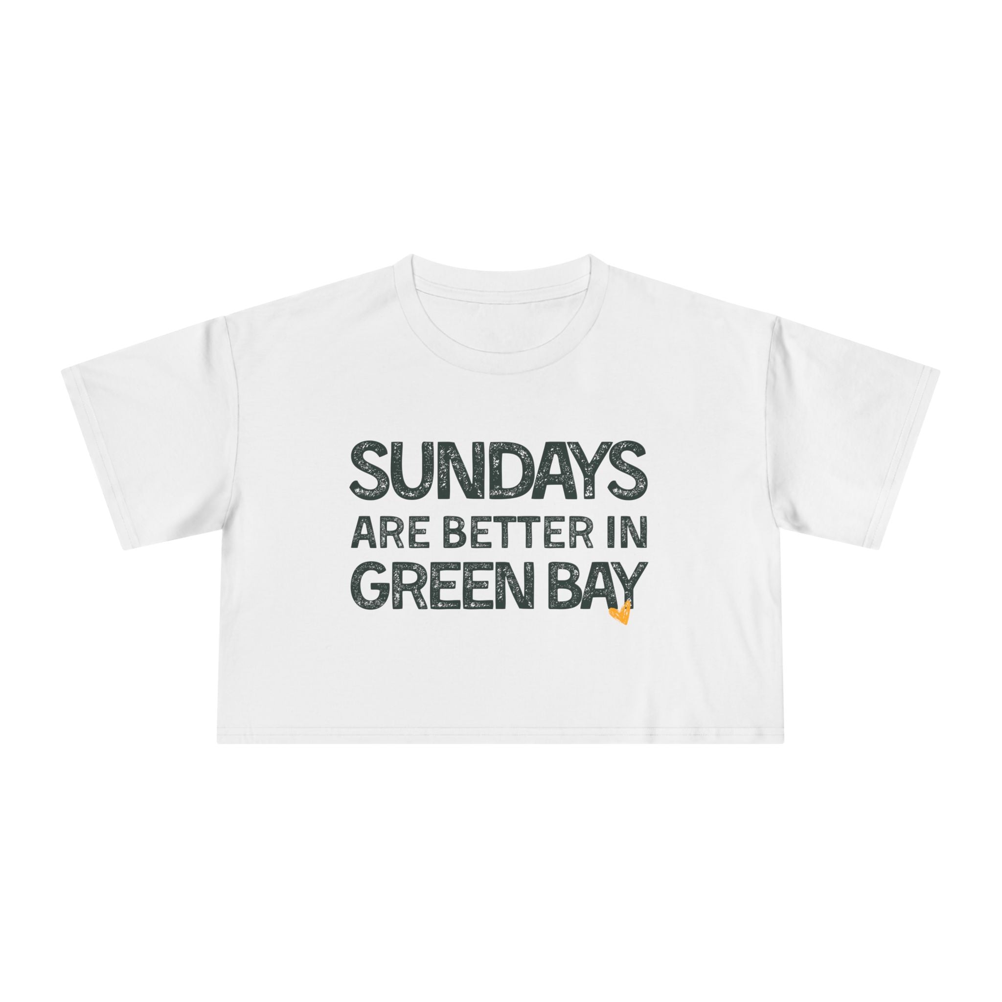 Sundays are Better in Green Bay: Women's Crop Tee