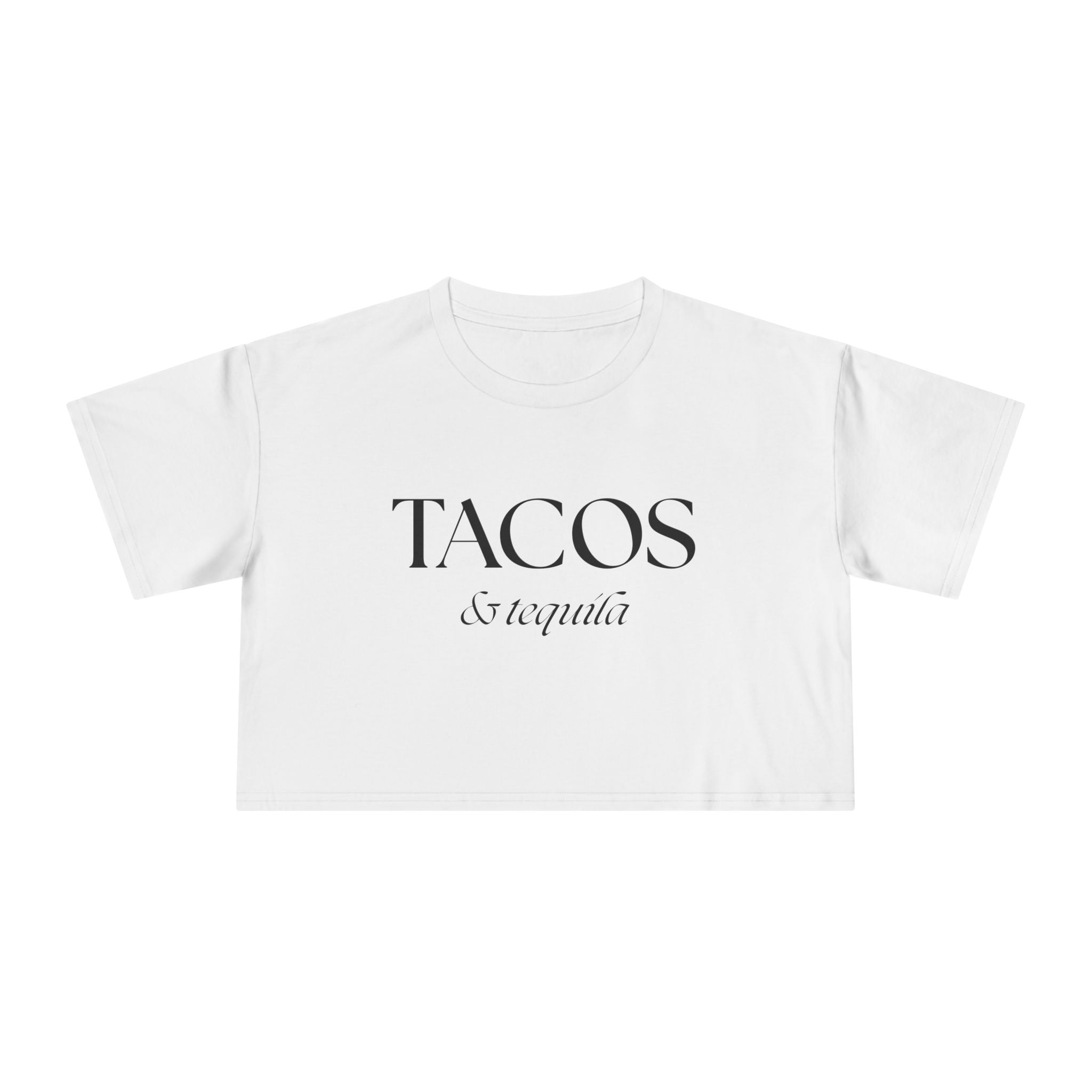 Tacos & Tequila: Women's Crop Tee