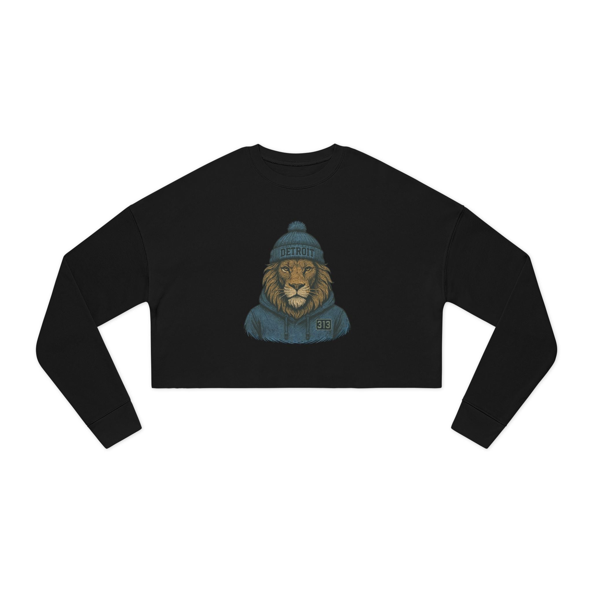 Detroit Lions Spirit Animal: Women's Cropped Sweatshirt