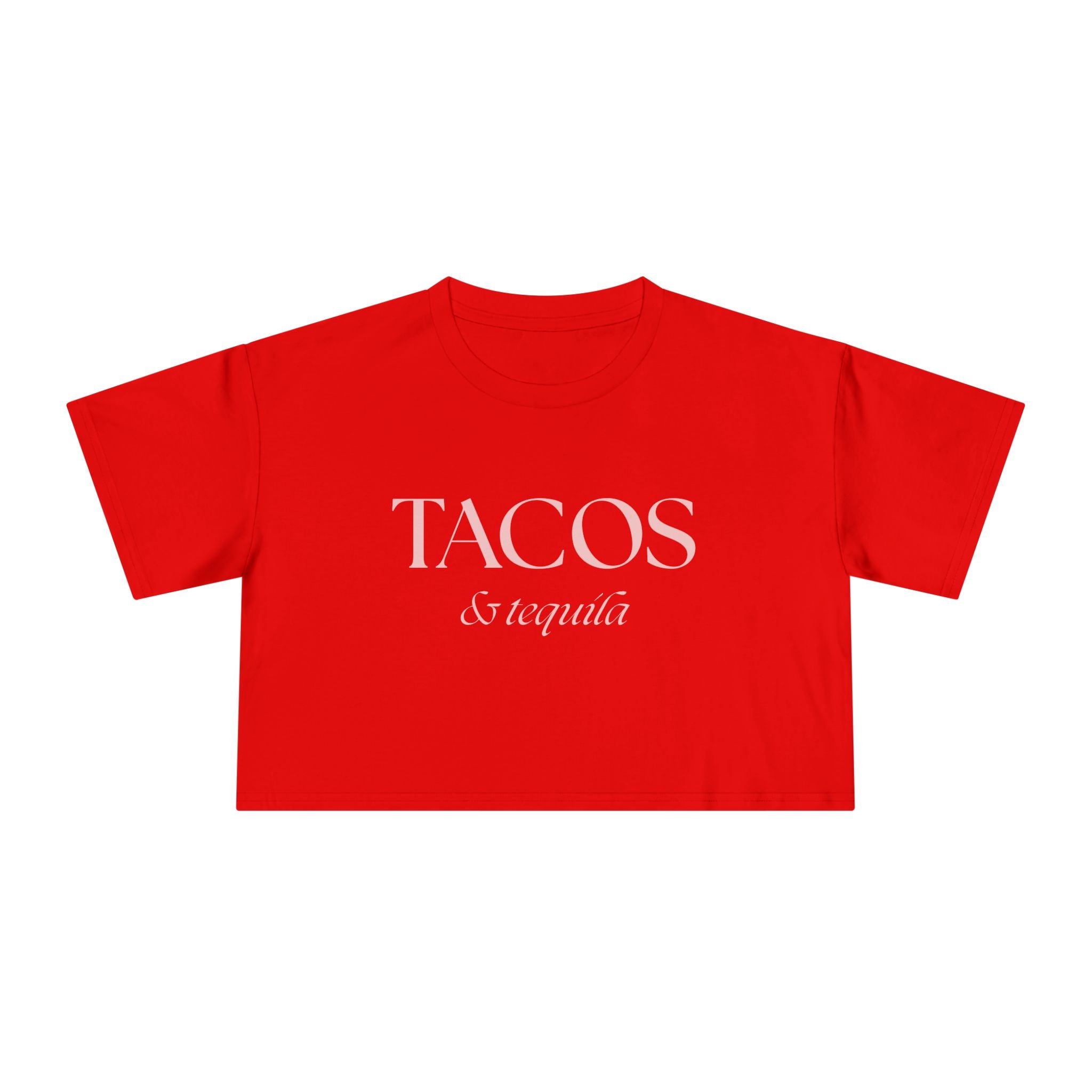 Tacos & Tequila: Women's Crop Tee