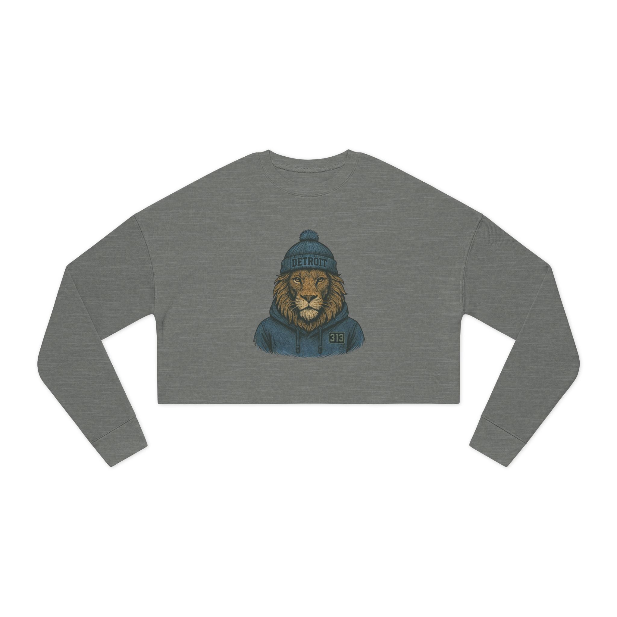 Detroit Lions Spirit Animal: Women's Cropped Sweatshirt
