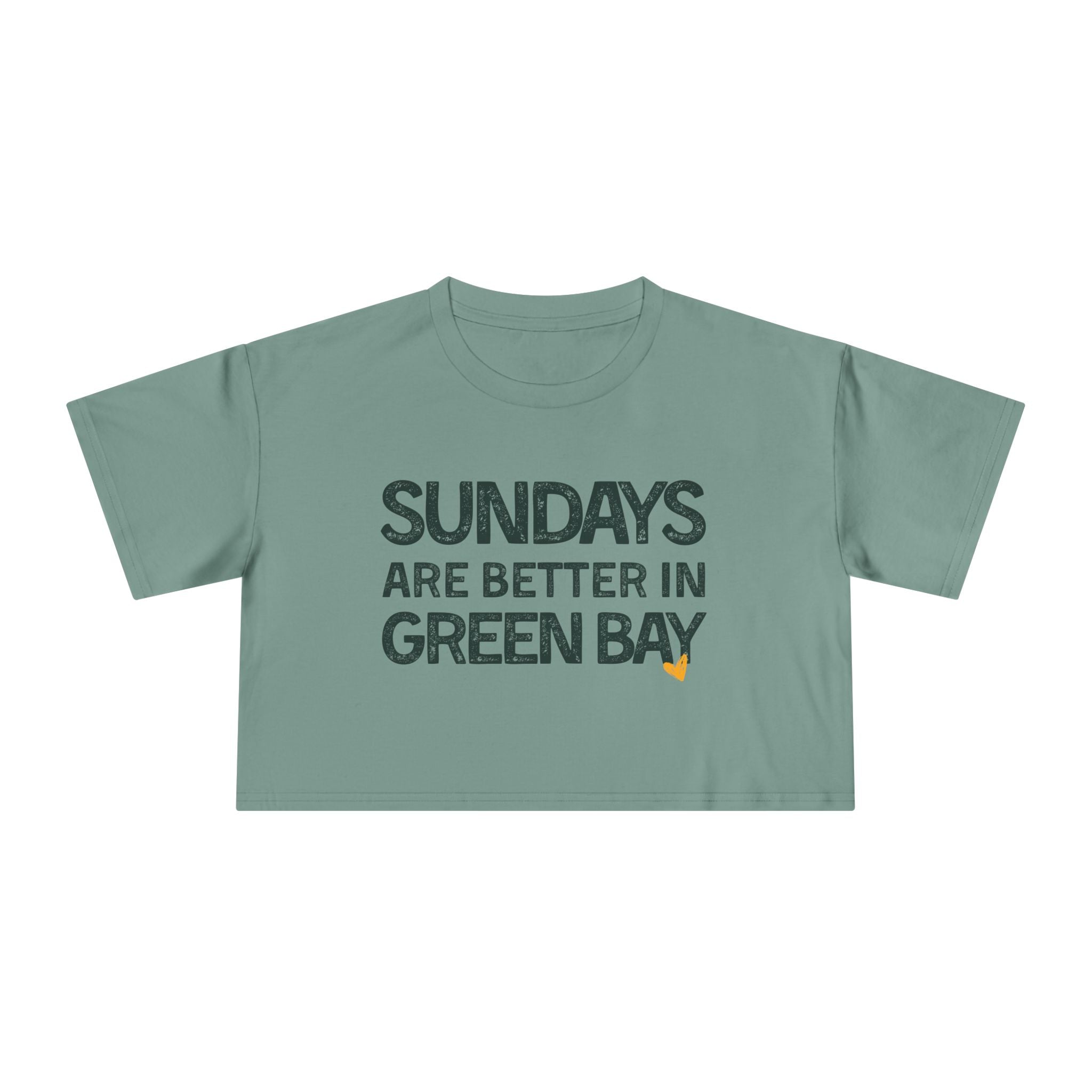 Sundays are Better in Green Bay: Women's Crop Tee