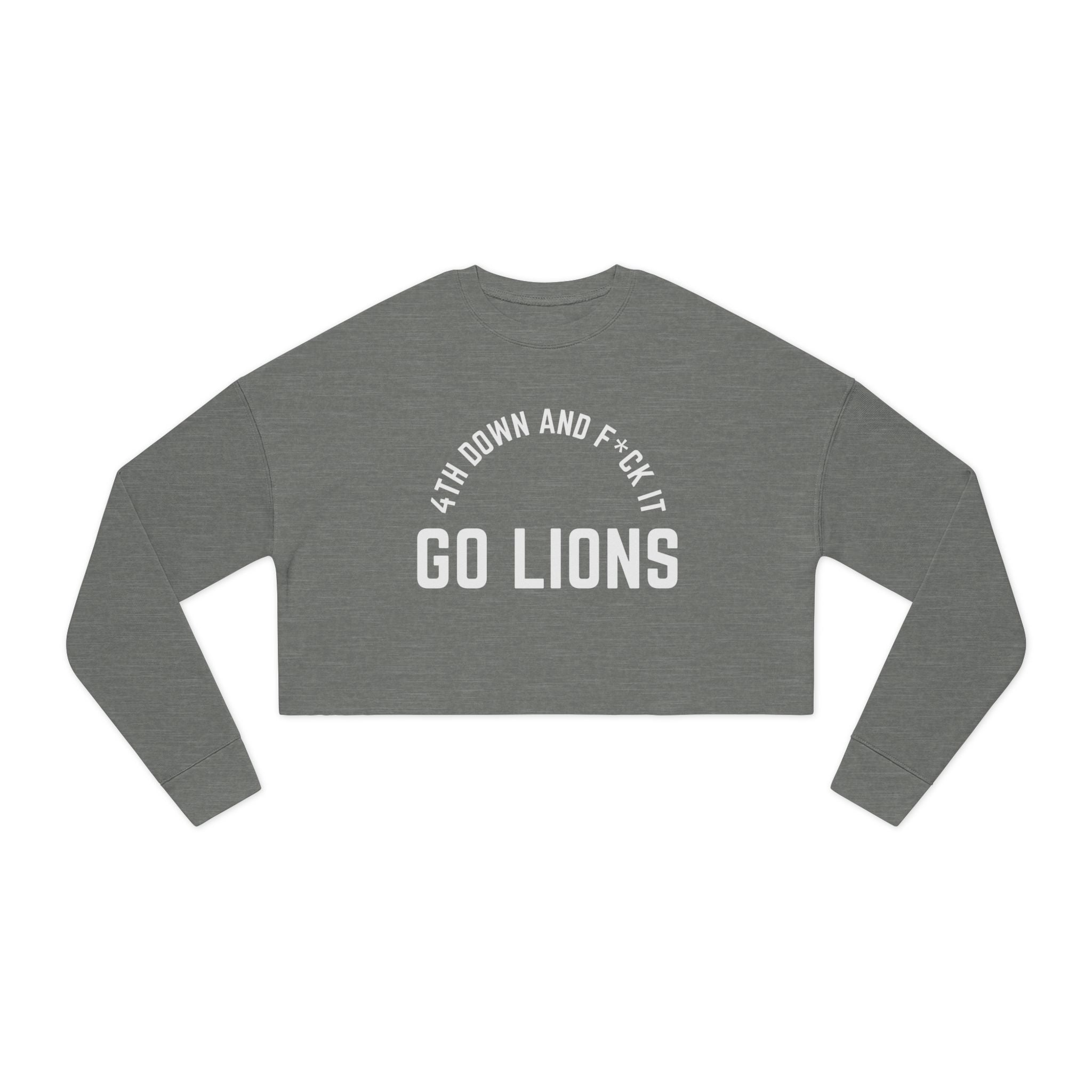 Detroit Football: Women's Cropped Sweatshirt