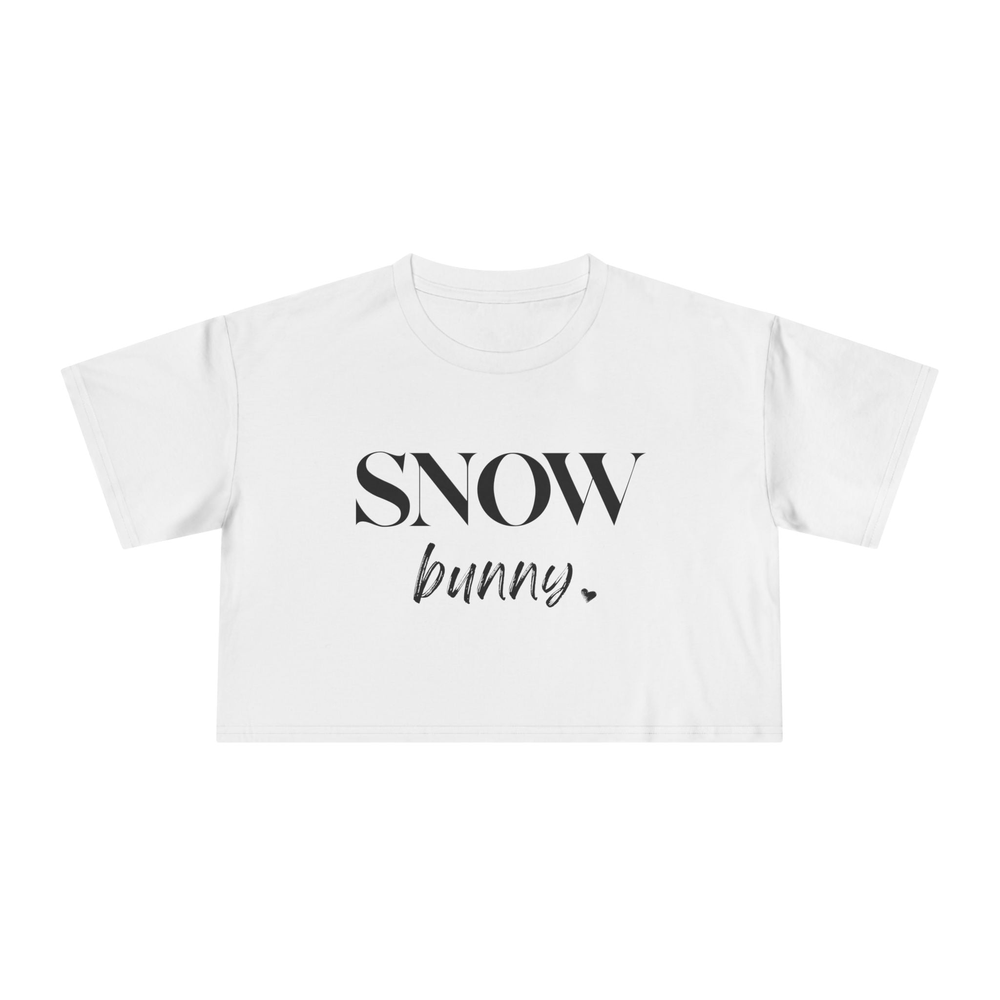 Snow Bunny: Women's Crop Tee