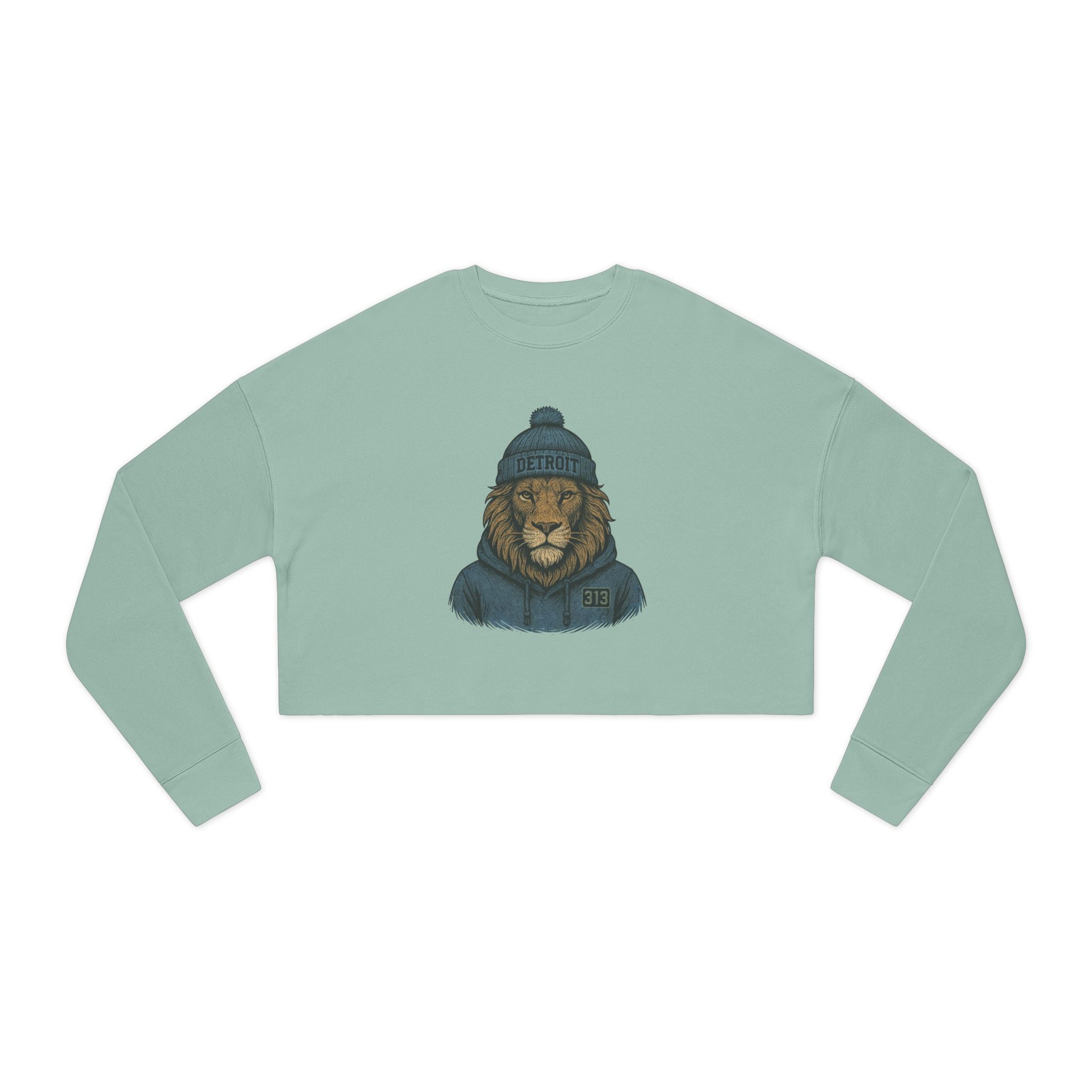 Detroit Lions Spirit Animal: Women's Cropped Sweatshirt
