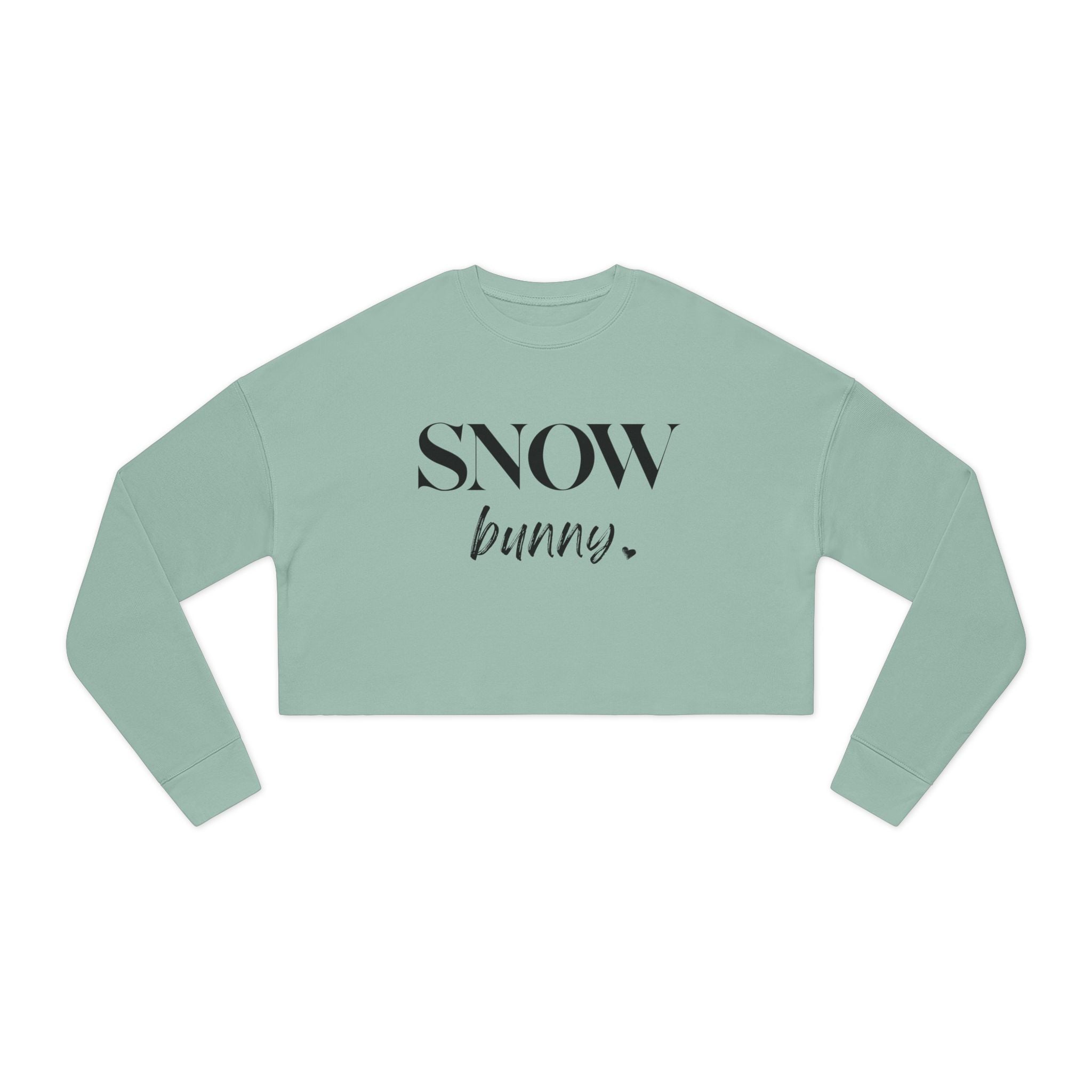 Snow Bunny: Women's Cropped Sweatshirt