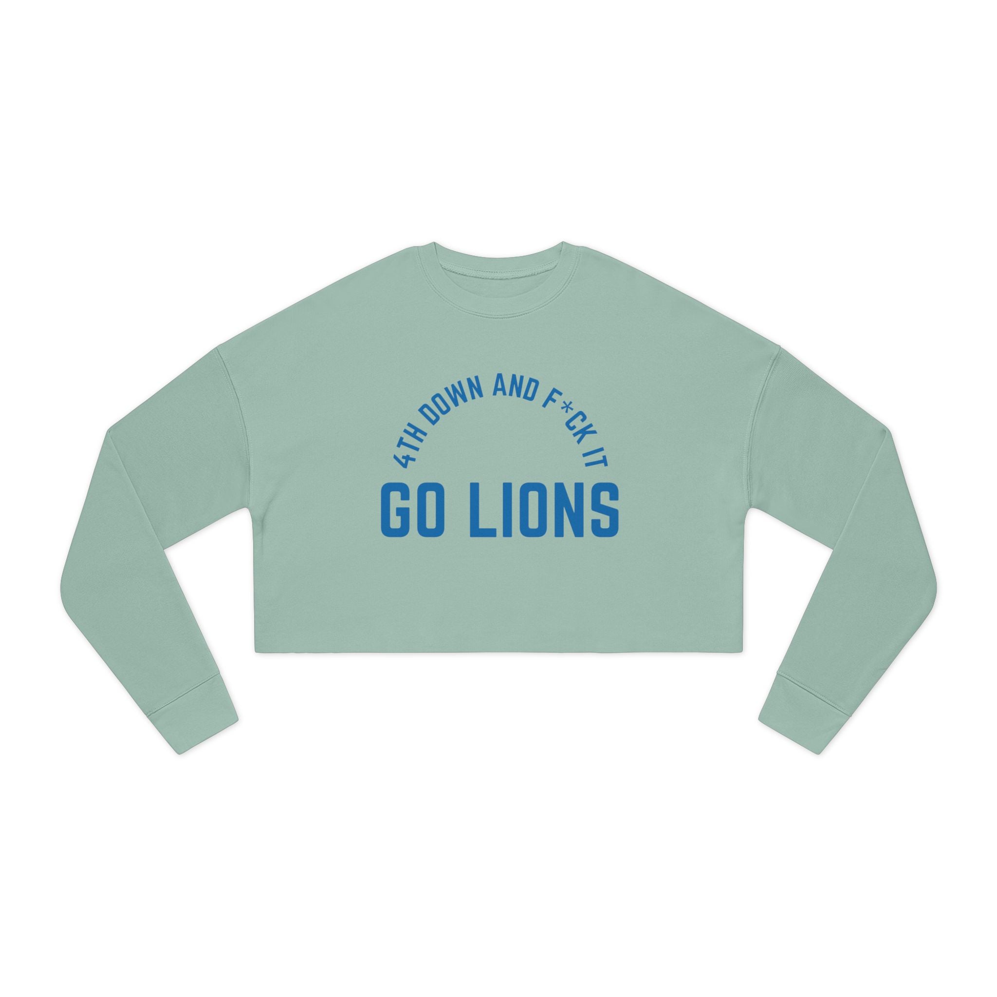 Detroit Football: Women's Cropped Sweatshirt
