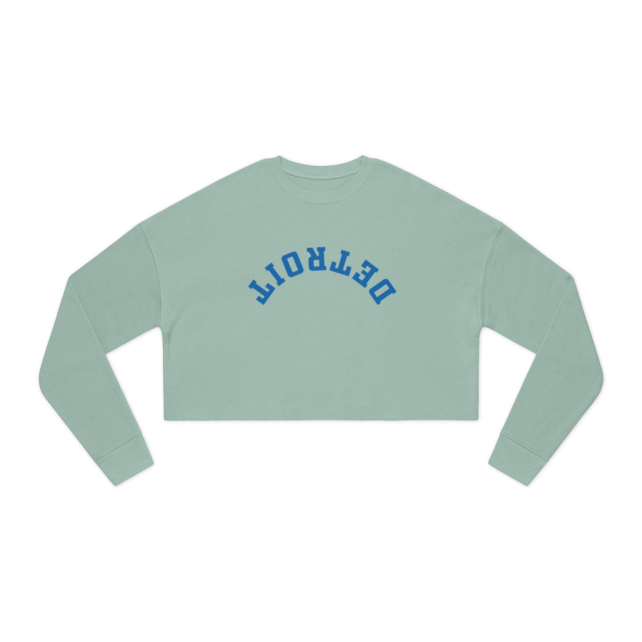 Upside Down Detroit: Women's Cropped Sweatshirt