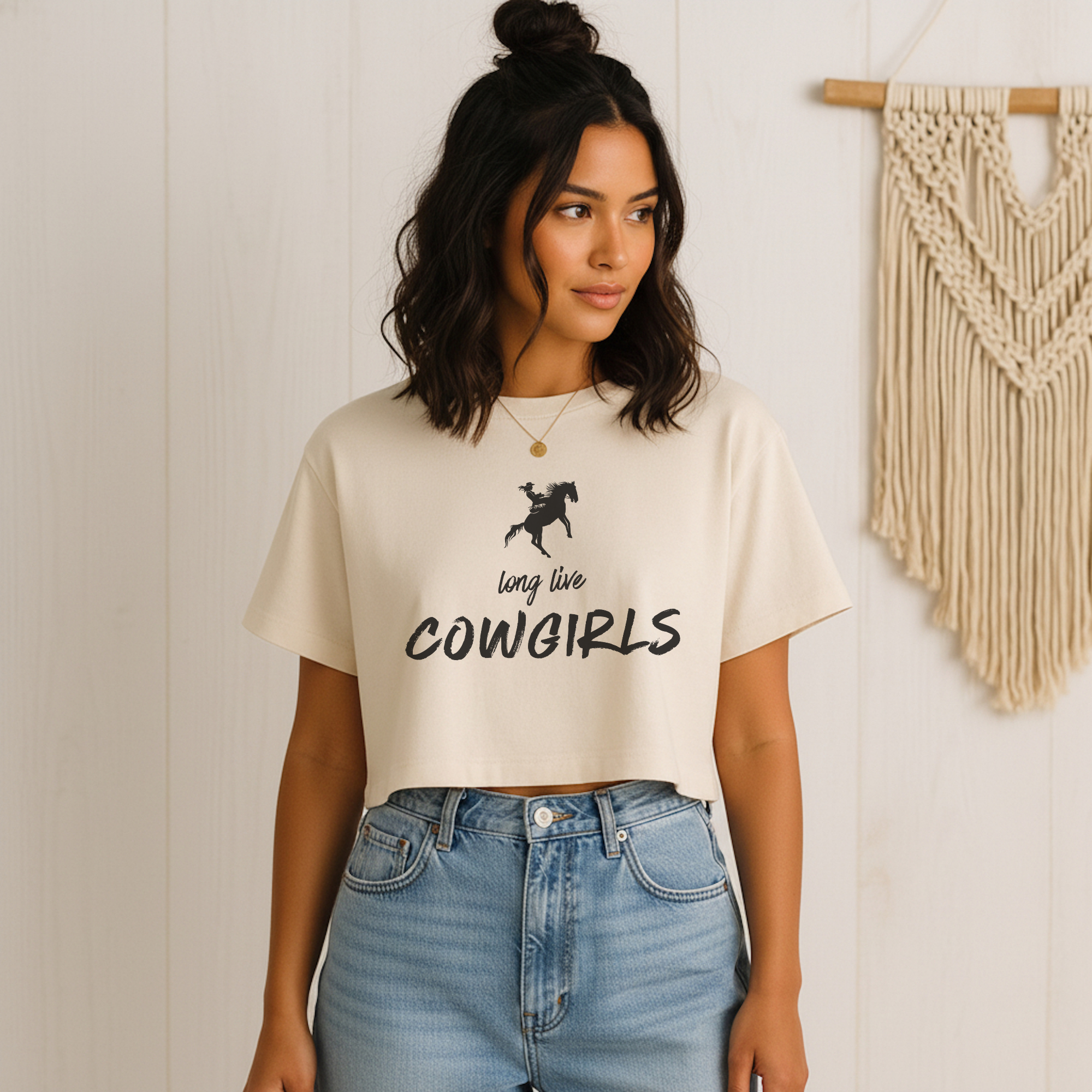 Long Live Cowgirls: Women's Crop Tee