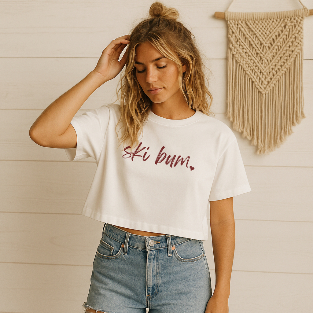 Ski Bum: Women's Crop Tee
