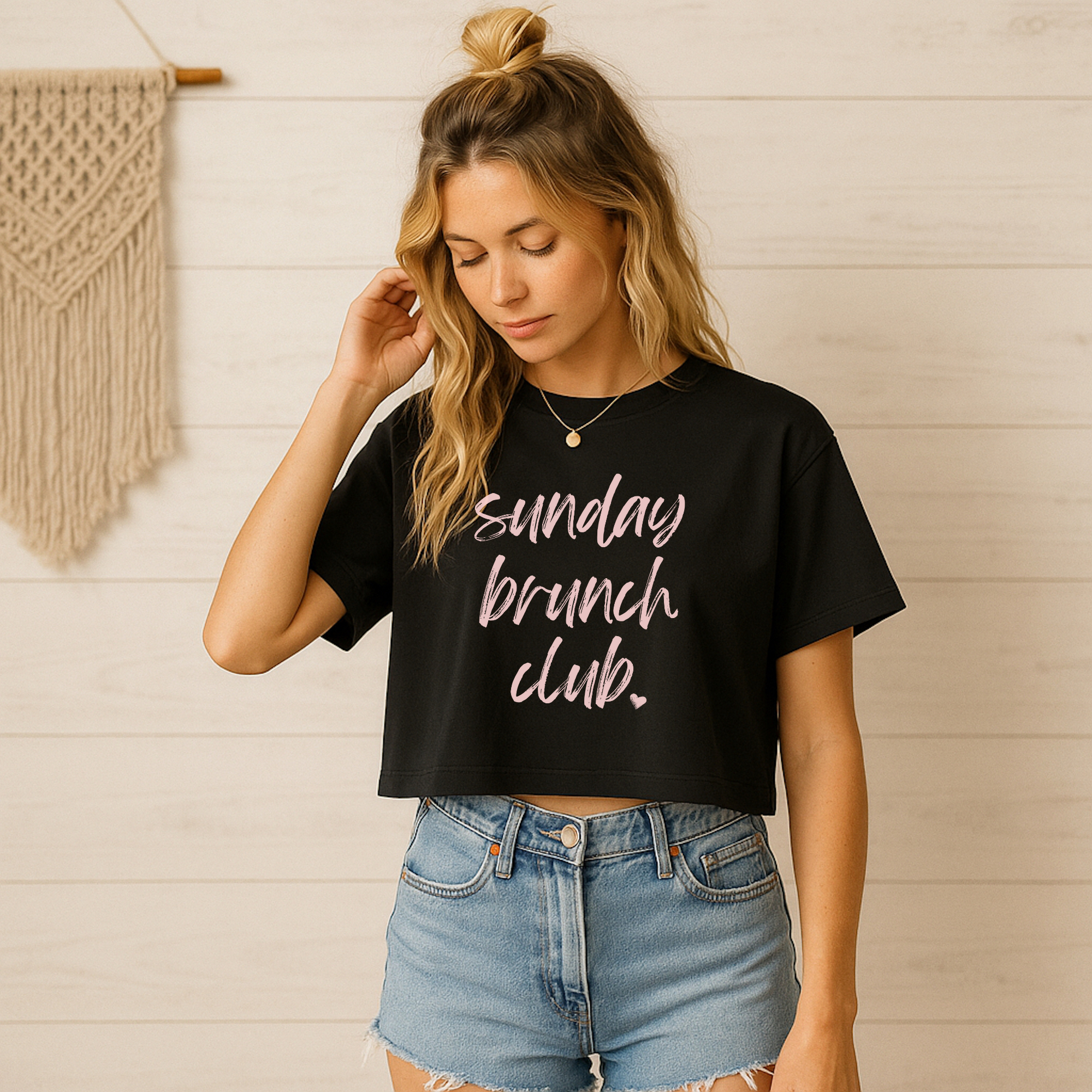 Sunday Brunch Club: Women's Crop Tee