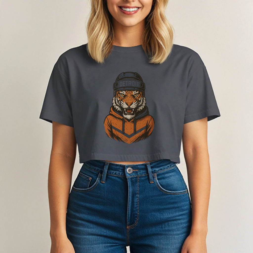 Detroit Tigers Spirit Animal: Women's Crop Tee