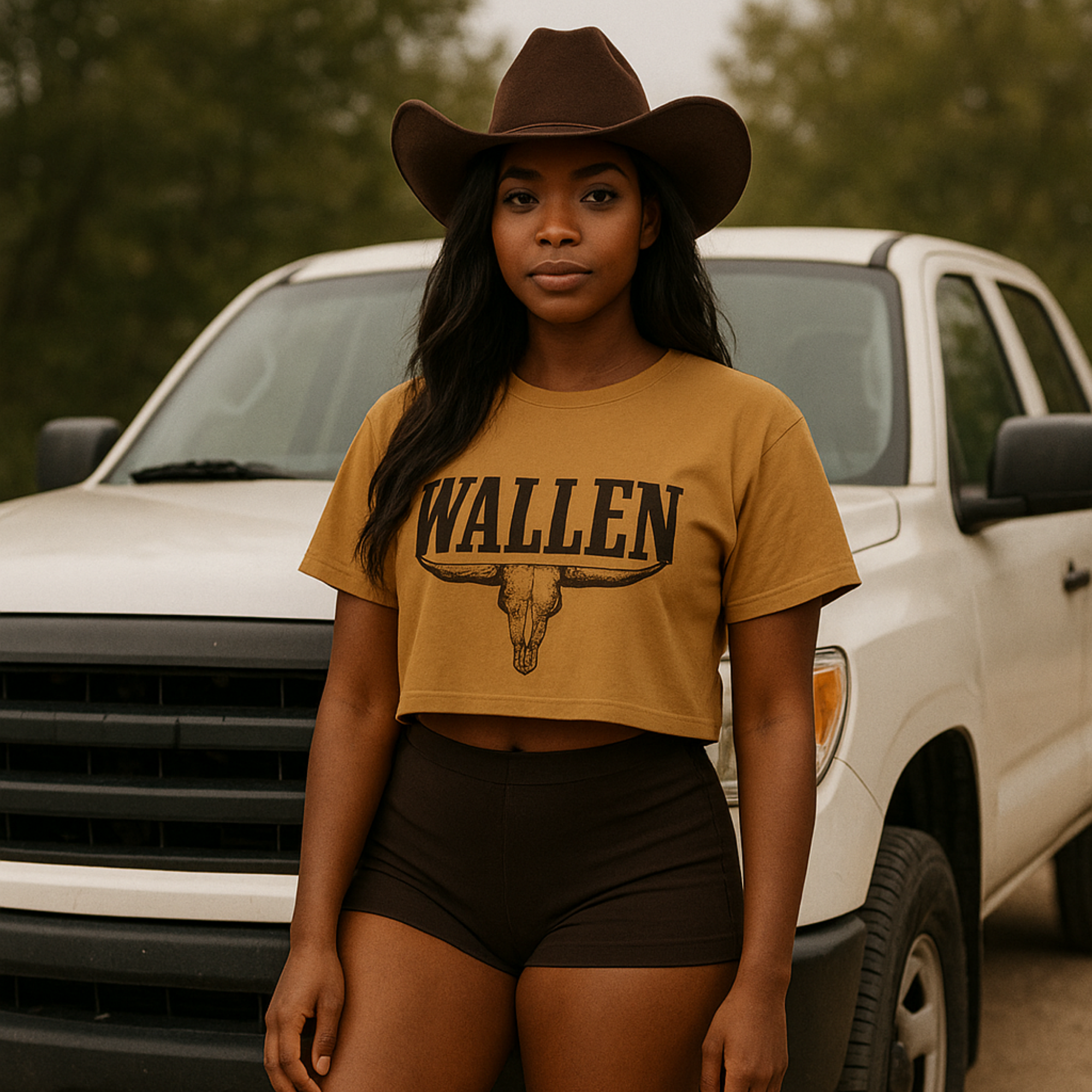 Wallen: Women's Crop Tee